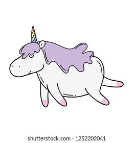 cute unicorn kawaii character