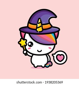 süßes, unicornfarbenes Vektordesign