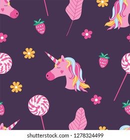 cute unicorn pattern