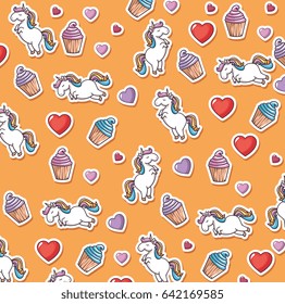 Cute unicorn pattern.