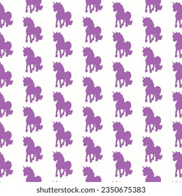 Cute unicorn pattern, background, used to make gift wrapping paper or others