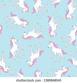 cute unicorn pattern, vector, illustration