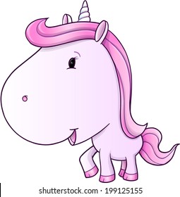 Ilustración de vectores de Pony de Unicornio