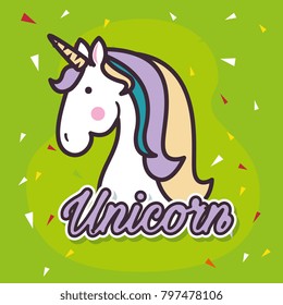 cute unicorn pop art