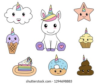 Cute Unicorn Team Stock Vector (Royalty Free) 1294698883 | Shutterstock