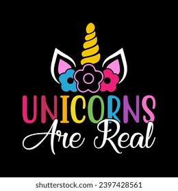 Vector de diseño de camisetas de unicornio, diseño de camisetas de unicornio