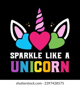 Cute Unicorn t-shirt design vector, Unicorn t-shirt design