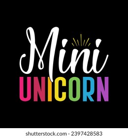 Cute Unicorn t-shirt design vector, Unicorn t-shirt design