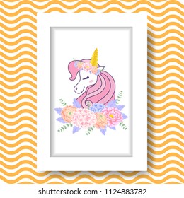 cute unicorn vector