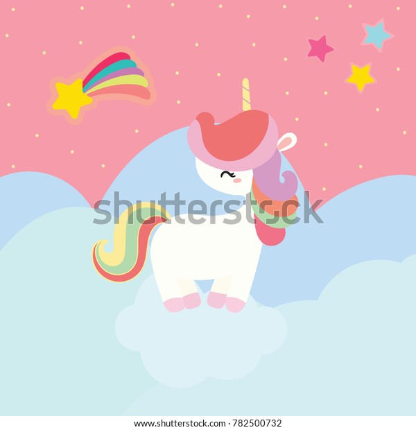 Cute Unicorn Vector Stock Vector (Royalty Free) 782500732 | Shutterstock