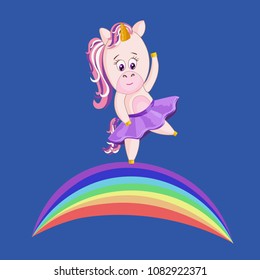 Cute unicorn. Vector cartoon character illustration.Design for child. Girls,kid.magic concept.