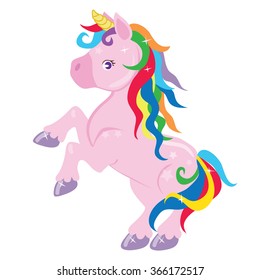 Unicorn Vector Cartoon Clipart Design Stock Vector (Royalty Free ...