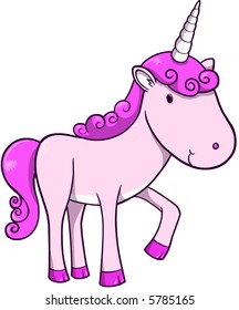 Ilustración de vectores de unicornio