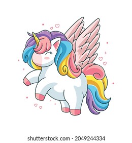 cute unicorn vector illustration design