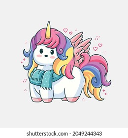 cute unicorn vector illustration design