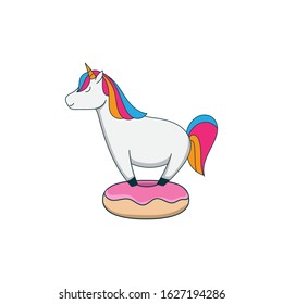 cute unicorn vector illustration fun