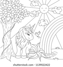 Download Rainbow Colouring Book Images Stock Photos Vectors Shutterstock