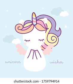 juego de vectores de unicornios adorables