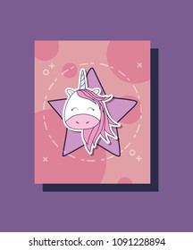 Cute unicorns design