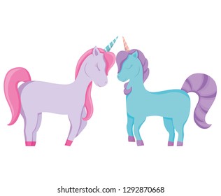 cute unicorns design