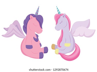 cute unicorns design