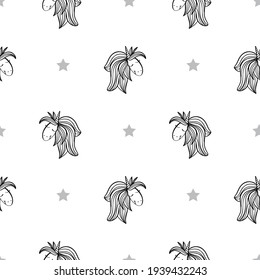 Cute unicorns seamless pattern repeating texture background design for fashion fabrics, textile graphics, prints, wallpapers.
