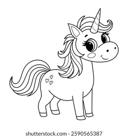 cute unicort coloring book for kids