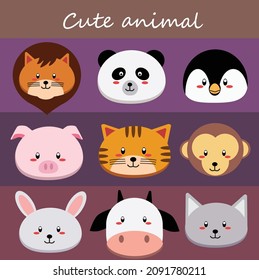 Cute and unique animal sticker design