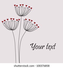 Cute unique floral card