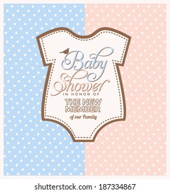 Cute Unisex Baby Shower Design Template