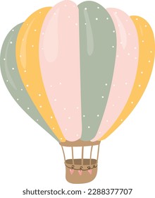 Cute Valentine balloon illustration. Illustration design