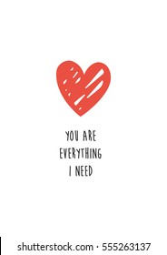 Cute Valentine Card design. Vector illustration.