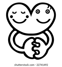 Cute Valentine cartoon