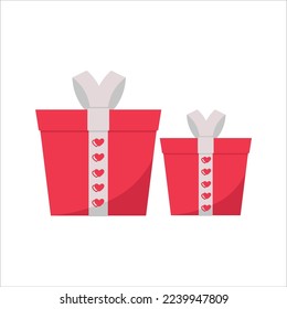 Ilustración de vectores de regalo de San Valentín