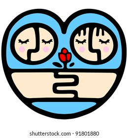 Cute Valentine icon