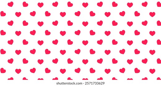 Cute valentine love heart pattern wallpaper design for romantic print, fabric, textile, gift wrapping