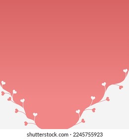 cute valentine template background with heart shape