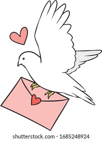 cute valentine theme gift vector illustration