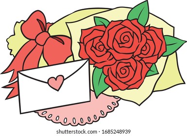 ilustración vectorial de tema valentino lindo