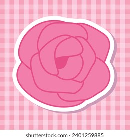 Cute Valentine Themed Art with simple color. Love Valentine Decoration vector design icon arts. Pink, Red, White, color