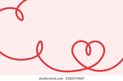  Cute Valentines Day abstract flat illustration. Hand drawn heart shapes, abstract background, valentines day concept for kids education, party, celebration, banner, frame