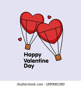 Cute Valentine's Day badge card celebration