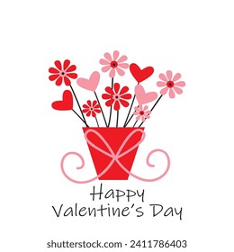 Cute valentine's day card design
