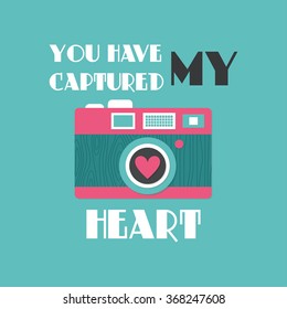 cute valentines day card. vector illustration