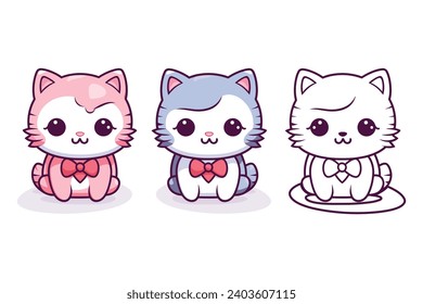 Cute Valentine's Day cat icon
Kawaii cat  graphics
Adorable cat Valentine's illustrations
Sweetheart kitten icon
Romantic kitty vector