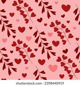 Patrón cardíaco diurno de San Valentín lindo.