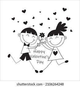 Cute Valentine's Day Illustration Vector