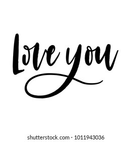 Cute Valentine's day lettering composition. Lovely and simple design.