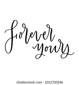 Cute Valentine's day lettering composition. Lovely and simple design.