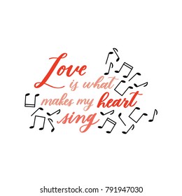 Cute Valentine's day lettering composition. Hand drawn illustration with clipart. Lovely and simple design.